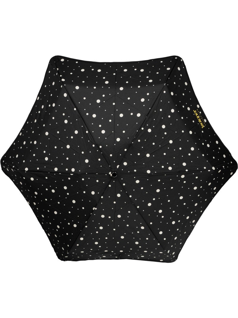 Parapluie x-tra solide anti-retournement, ouverture/fermeture automatique, femme Isotoner Noir Jaune - Kiabi