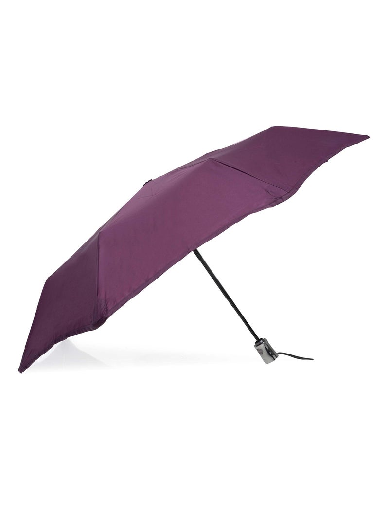 Parapluie X-tra Solide anti-retournement, ultra déperlant, ouverture/fermeture femme Isotoner Prune - Kiabi