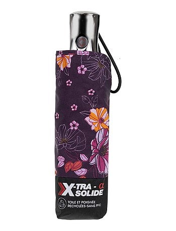 Parapluie x-tra solide anti-retournement, ouverture/fermeture automatique, femme Isotoner