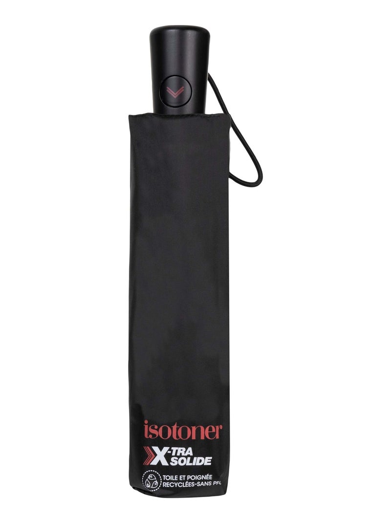 Parapluie X-tra Solide, ultra déperlant, ouverture automatique mixte adulte Isotoner Noir - Kiabi