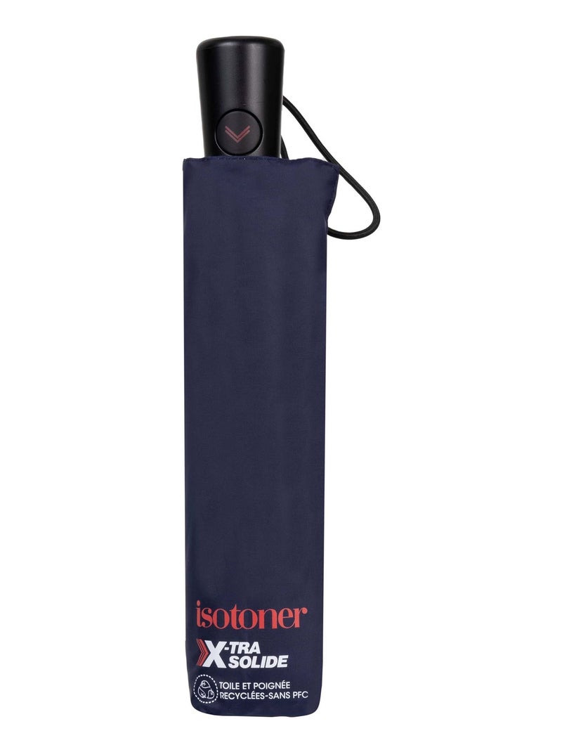 Parapluie X-tra Solide, ultra déperlant, ouverture mixte adulte Isotoner Bleu marine - Kiabi