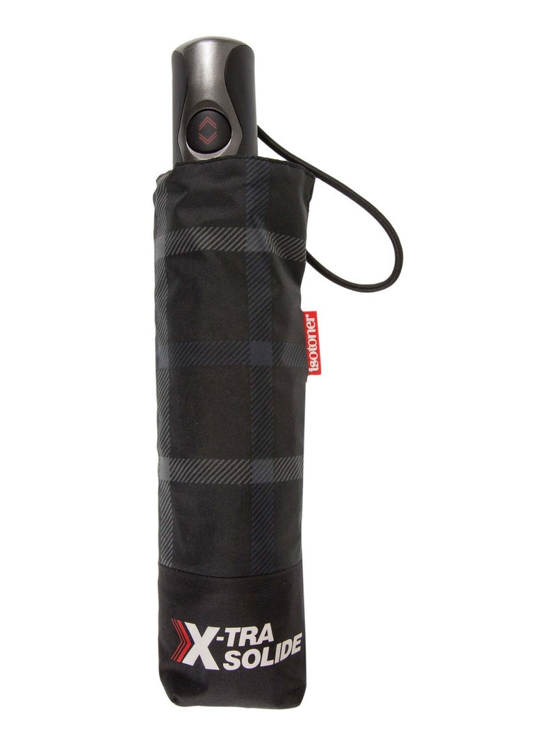 Parapluie X-tra Solide, ultra déperlant, ouverture/fermeture automatique homme Isotoner Gris Noir - Kiabi