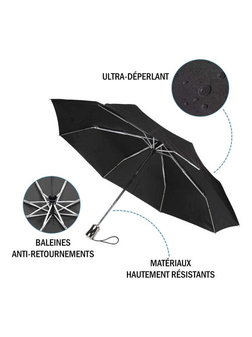 Parapluie X-tra Solide, ultra déperlant, ouverture/fermeture automatique homme Isotoner - Kiabi