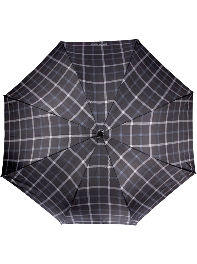 Parapluie X-tra Solide, ultra déperlant, ouverture/fermeture automatique homme Isotoner Gris Noir - Kiabi