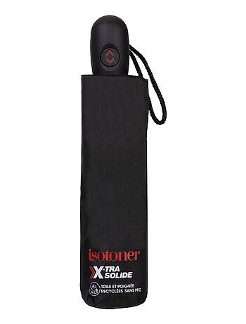 Parapluie xtra solide 28 cm , déperlant, ouverture/fermeture automatique femme isotoner