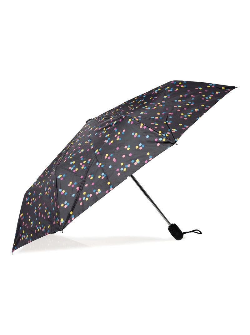 Parapluie xtra solide 28 cm , déperlant, ouverture/fermeture automatique femme isotoner Noir Rose - Kiabi
