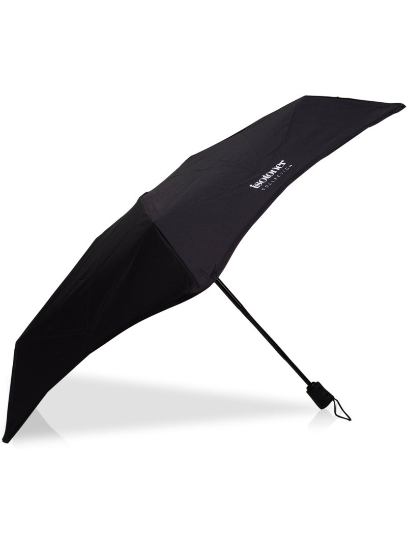 Parapluie xtra solide antiretournement, 23cm, déperlant, ouverture/fermeture femme isotoner Noir - Kiabi
