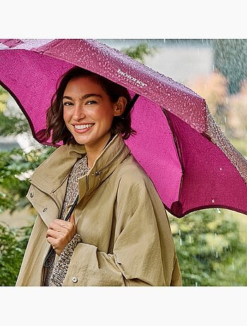 Parapluie x-tra solide anti-retournement, ouverture/fermeture automatique, femme isotoner