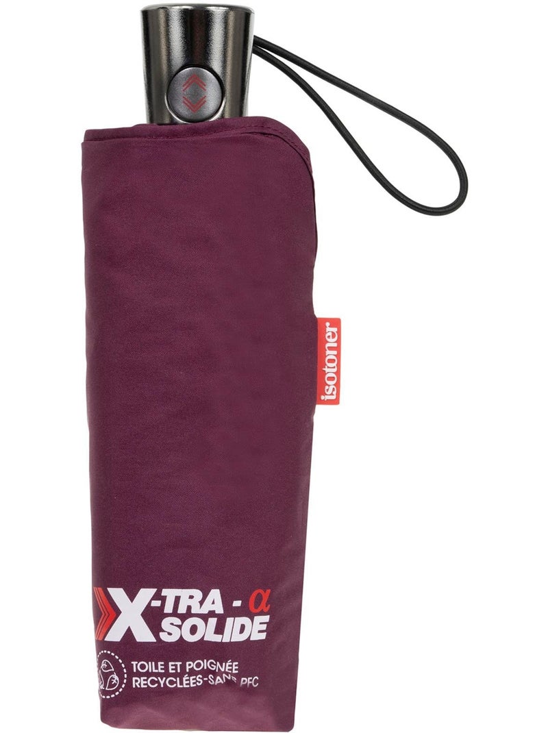 Parapluie xtra solide antiretournement, 23cm, déperlant, ouverture/fermeture femme isotoner Prune - Kiabi