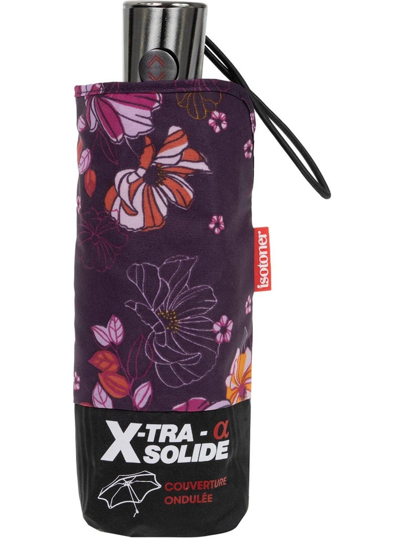 Parapluie xtra solide antiretournement, 23cm, déperlant, ouverture/fermeture femme isotoner Violet aubergine - Kiabi