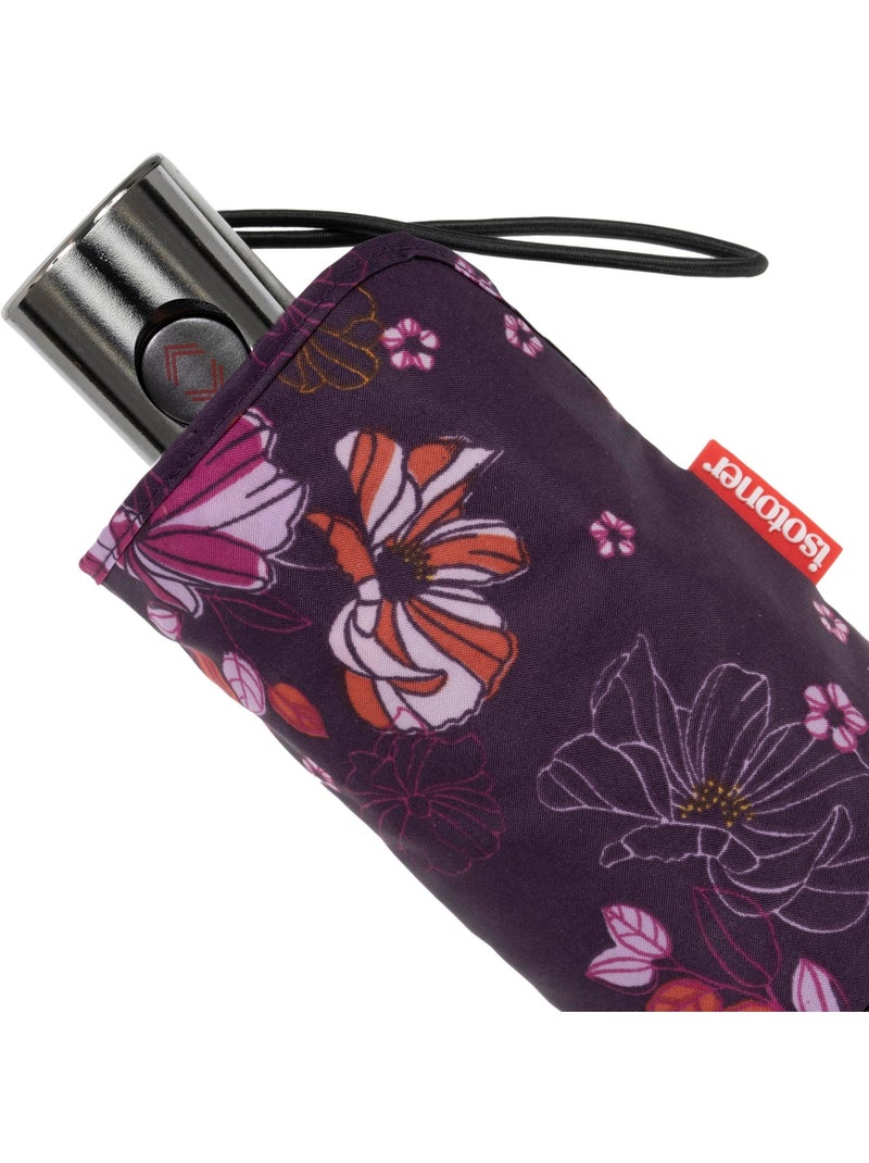 Parapluie xtra solide antiretournement, 23cm, déperlant, ouverture/fermeture femme isotoner Violet aubergine - Kiabi