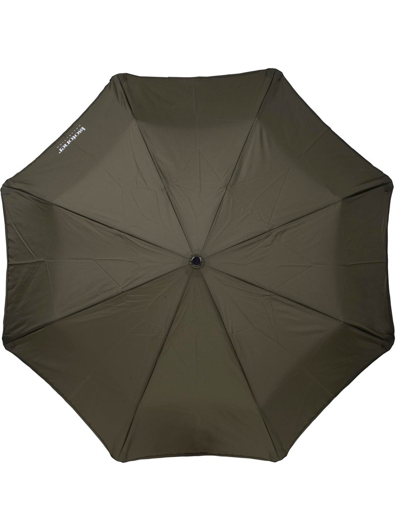 Parapluie xtra solide antiretournement, 28cm, déperlant, ouverture/fermeture femme isotoner Kaki foncé - Kiabi