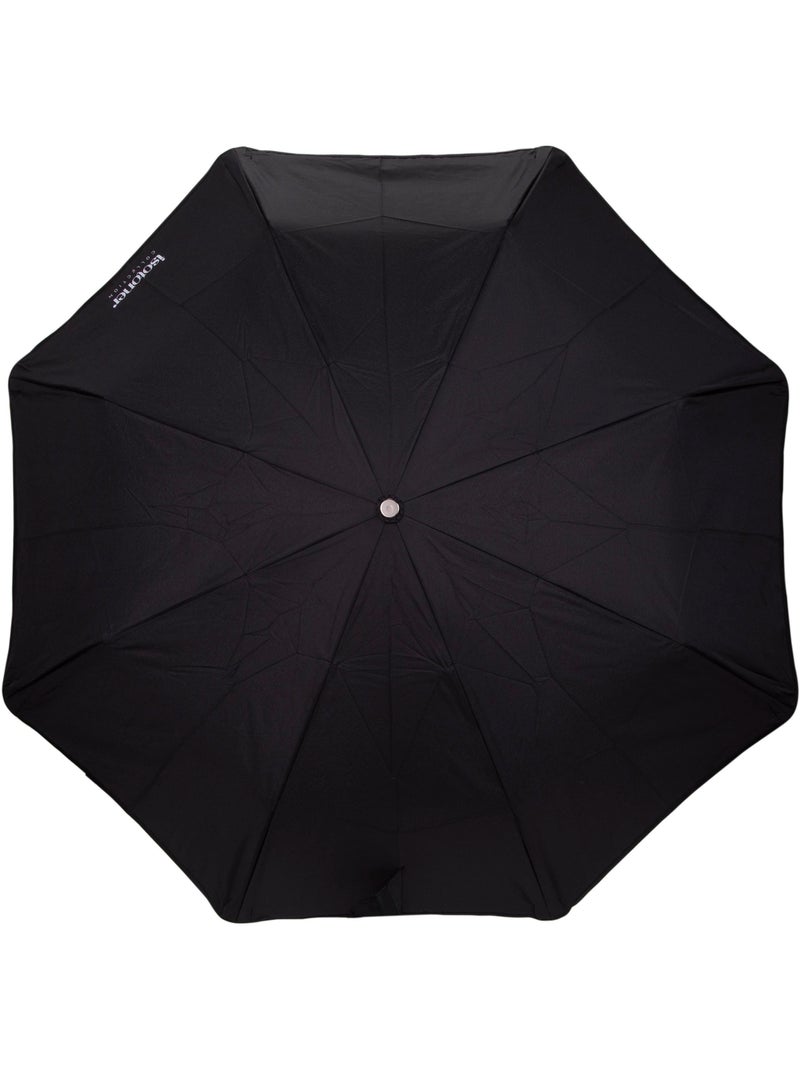 Parapluie xtra solide antiretournement, 28cm, déperlant, ouverture/fermeture femme isotoner Noir - Kiabi
