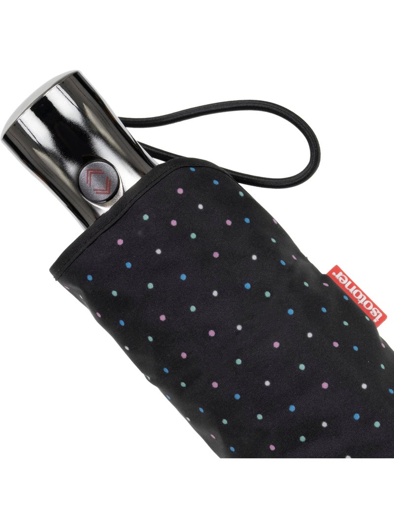 Parapluie xtra solide antiretournement, 28cm, déperlant, ouverture/fermeture femme isotoner Noir Rose Bleu - Kiabi