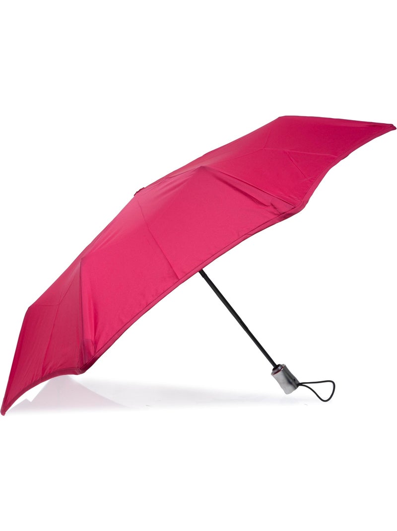 Parapluie xtra solide antiretournement, 28cm, déperlant, ouverture/fermeture femme isotoner Rose framboise - Kiabi