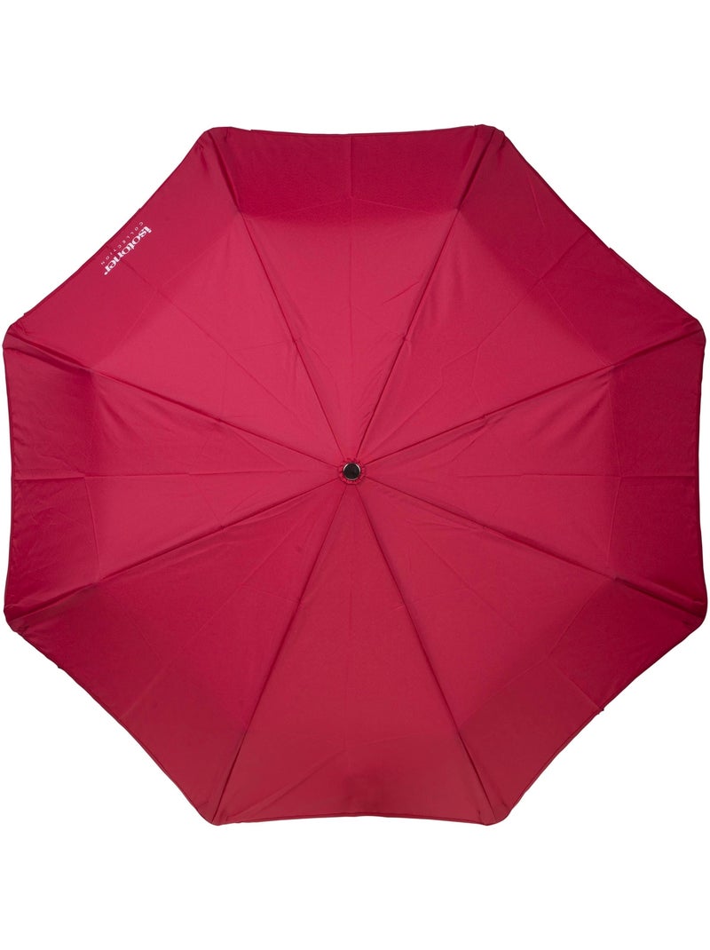 Parapluie xtra solide antiretournement, 28cm, déperlant, ouverture/fermeture femme isotoner Rose framboise - Kiabi