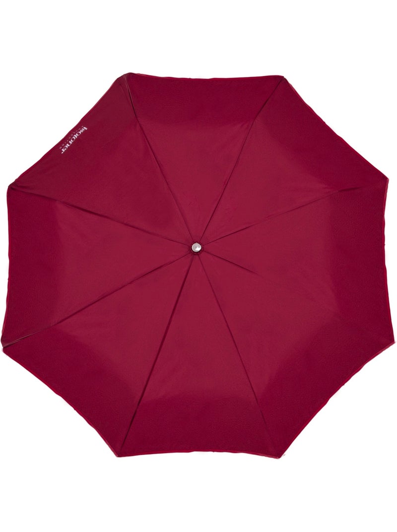 Parapluie xtra solide antiretournement, 28cm, déperlant, ouverture/fermeture femme isotoner Rouge bordeaux - Kiabi