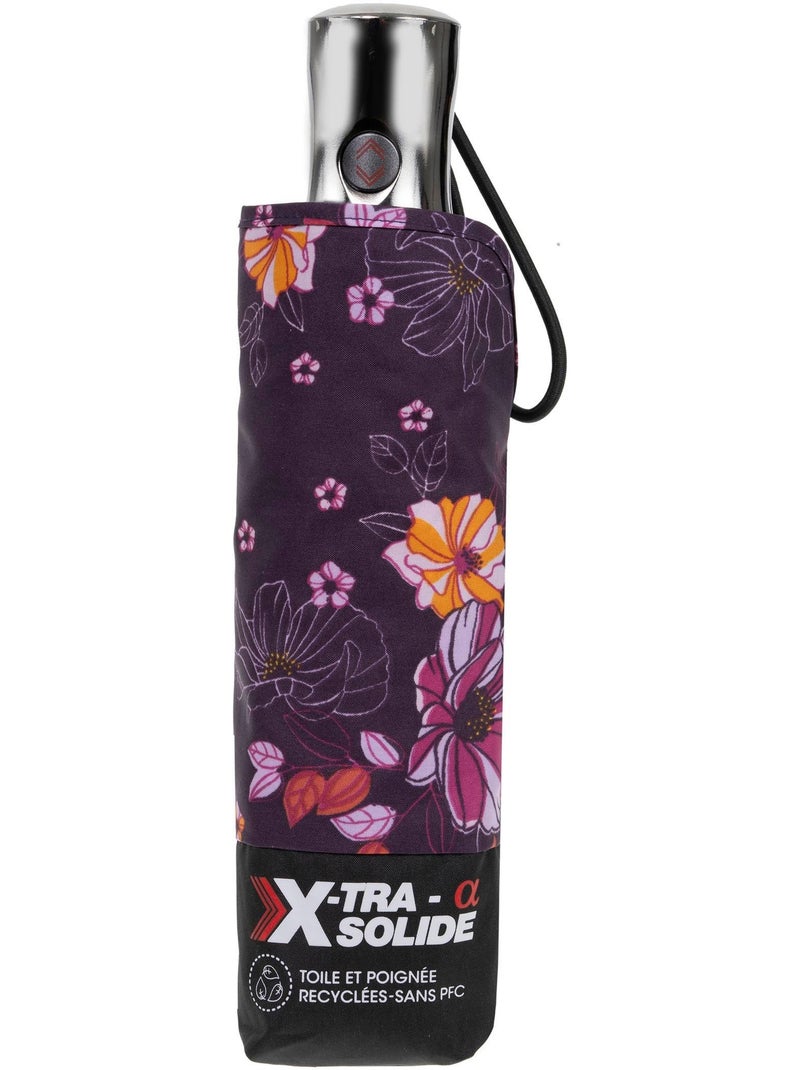 Parapluie xtra solide antiretournement, 28cm, déperlant, ouverture/fermeture femme isotoner Violet aubergine - Kiabi