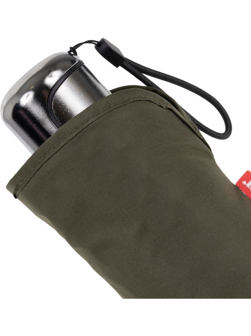 Parapluie xtra solide antiretournement, compact et léger 17,5cm, déperlant femme isotoner Kaki - Kiabi