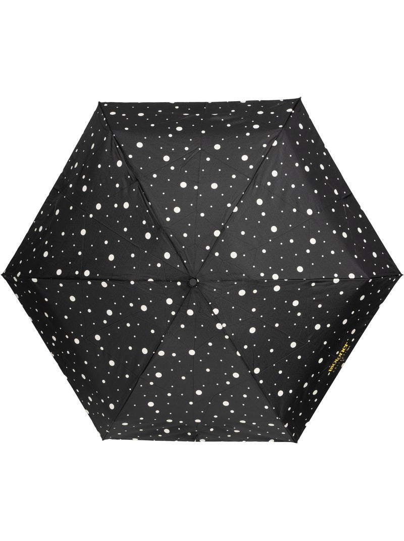 Parapluie xtra solide antiretournement, compact et léger 17,5cm, déperlant femme isotoner Noir Jaune - Kiabi