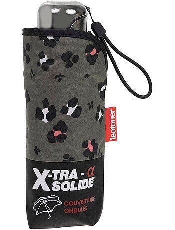 Parapluie xtra solide antiretournement, compact et léger 17,5cm, déperlant femme isotoner