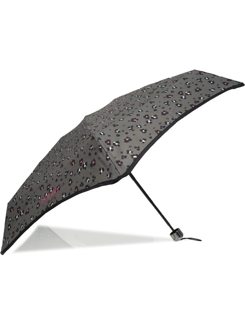Parapluie xtra solide antiretournement, compact et léger 17,5cm, déperlant femme isotoner Noir Kaki Blanc - Kiabi