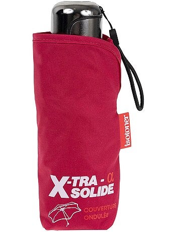 Parapluie xtra solide antiretournement, compact et léger 17,5cm, déperlant femme isotoner