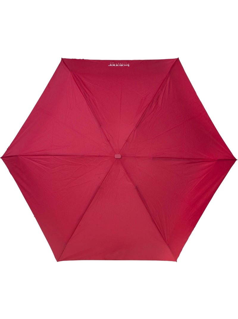 Parapluie xtra solide antiretournement, compact et léger 17,5cm, déperlant femme isotoner Rose framboise - Kiabi