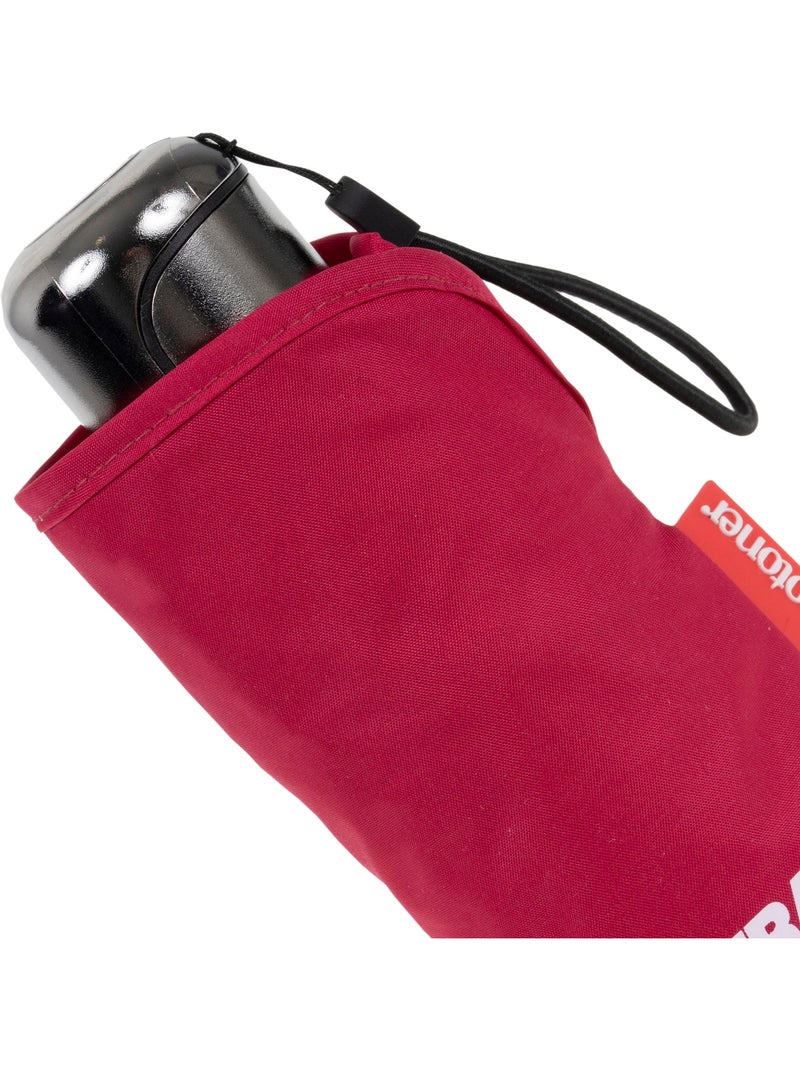 Parapluie xtra solide antiretournement, compact et léger 17,5cm, déperlant femme isotoner Rose framboise - Kiabi