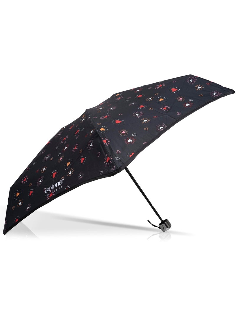 Parapluie xtra solide antiretournement, compact et léger 17,5cm, déperlant femme isotoner Rouge - Kiabi
