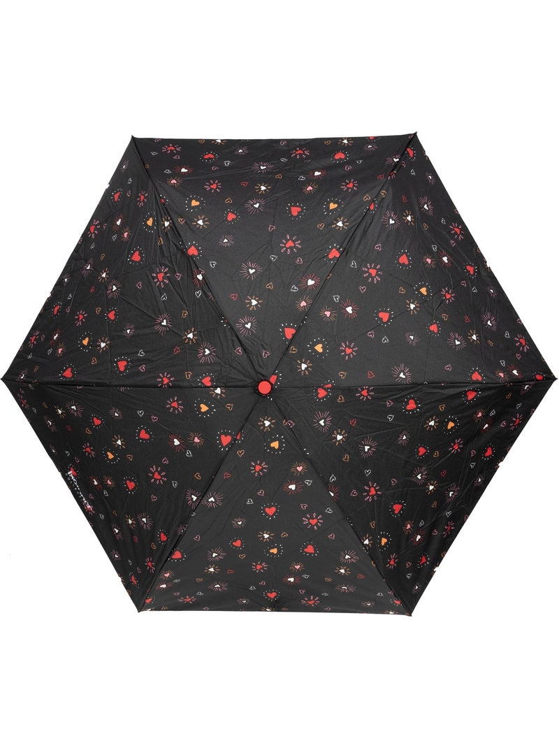 Parapluie xtra solide antiretournement, compact et léger 17,5cm, déperlant femme isotoner Rouge - Kiabi