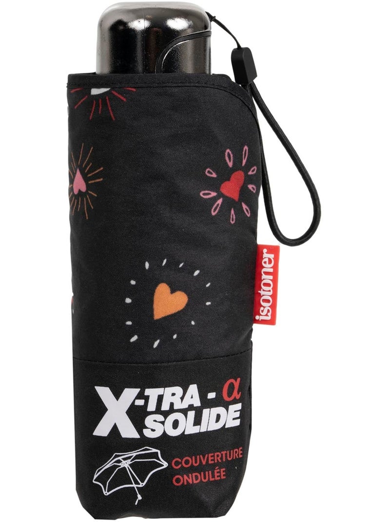 Parapluie xtra solide antiretournement, compact et léger 17,5cm, déperlant femme isotoner Rouge - Kiabi