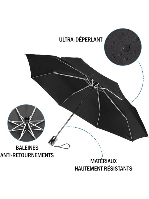 Parapluie xtra solide, déperlant, ouverture/fermeture automatique homme isotoner - Kiabi Parapluie xtra solide, déperlant, ouverture/fermeture automatique homme isotoner - Kiabi