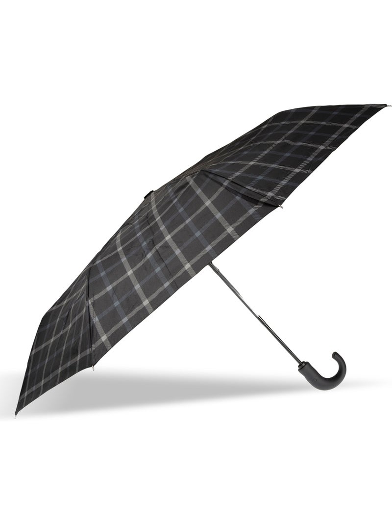 Parapluie xtra solide, déperlant, ouverture/fermeture automatique homme isotoner Gris Noir - Kiabi