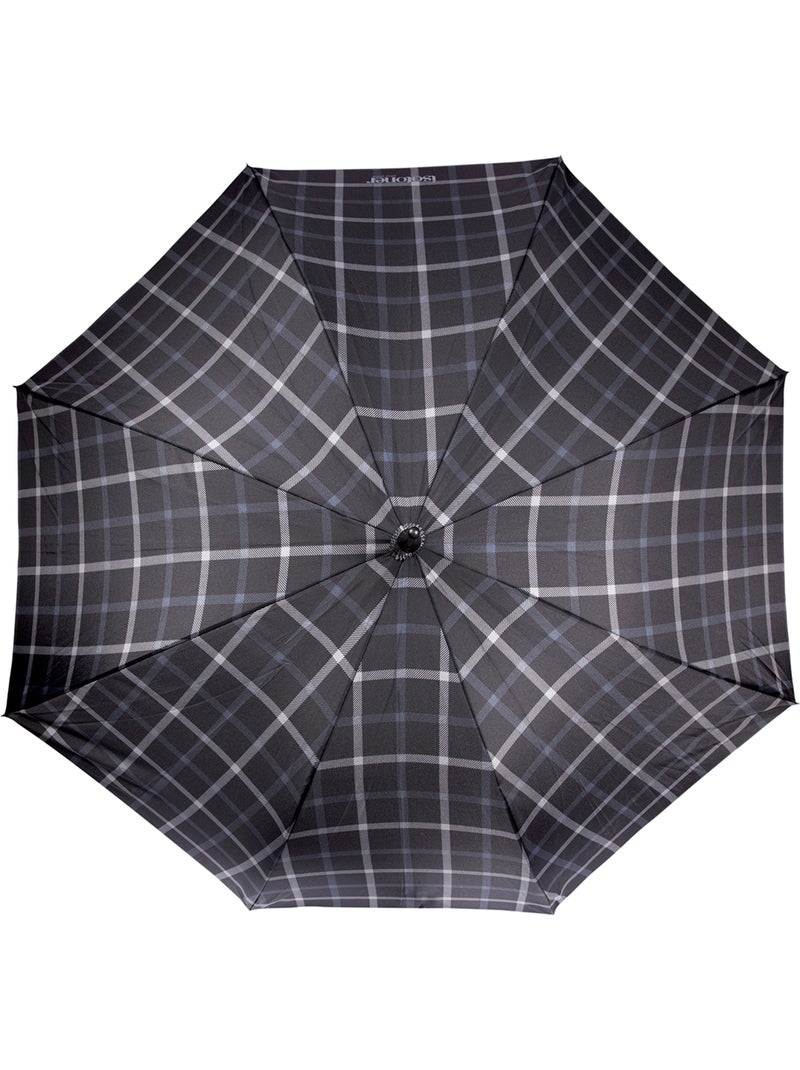 Parapluie xtra solide, déperlant, ouverture/fermeture automatique homme isotoner Gris Noir - Kiabi