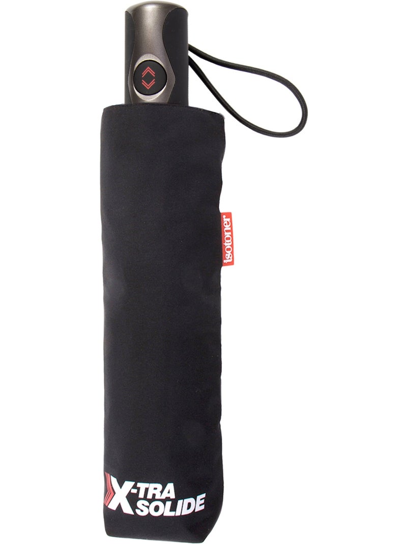 Parapluie xtra solide, déperlant, ouverture/fermeture automatique homme isotoner Noir - Kiabi