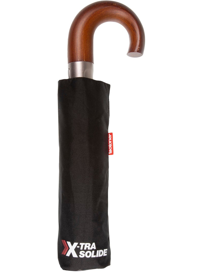 Parapluie xtra solide, déperlant, ouverture/fermeture automatique homme isotoner Noir - Kiabi