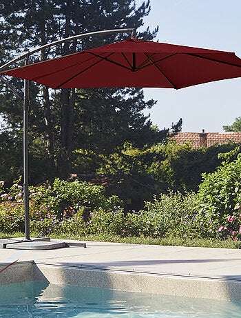 Parasol Ø 3 m Mat Déporté à Manivelle