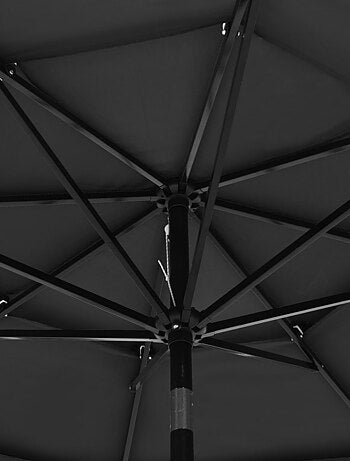 Parasol à 3 niveaux avec mât en aluminium 3 mètres