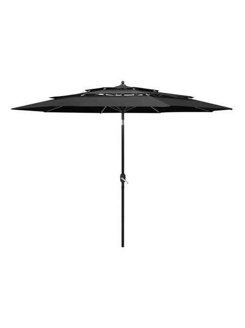 Parasol à 3 niveaux avec mât en aluminium 3 mètres - Kiabi