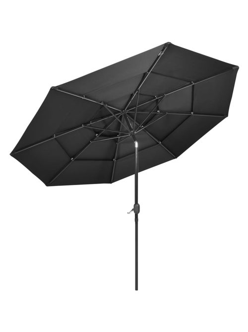 Parasol à 3 niveaux avec mât en aluminium 3 mètres - Kiabi