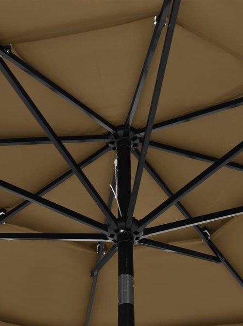 Parasol à 3 niveaux avec mât en aluminium 3 mètres - Kiabi