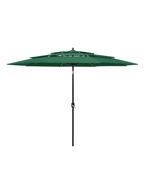 Parasol à 3 niveaux avec mât en aluminium 3 mètres - Kiabi