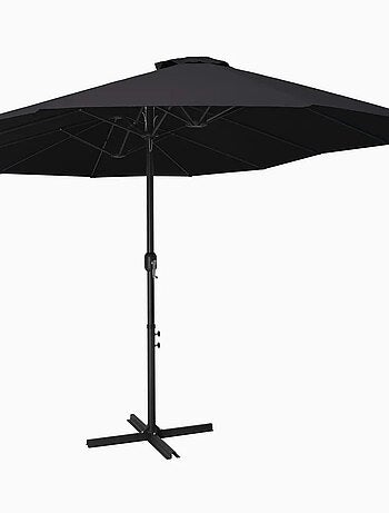 Parasol à double toit droit