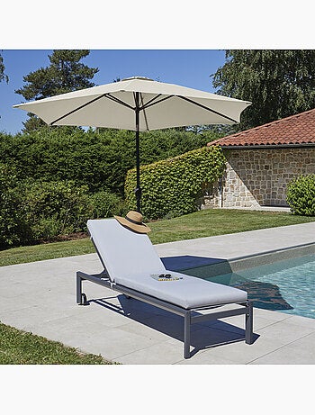 Parasol Centré et Inclinable Ø 3 m en Aluminium