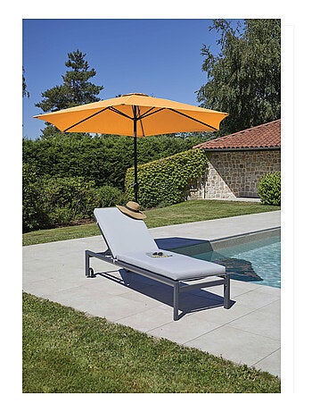 Parasol Centré et Inclinable Ø 3 m en Aluminium