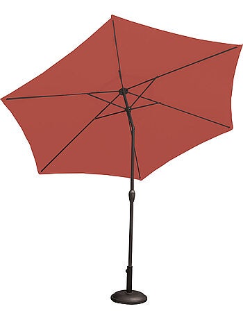Parasol Centré et Inclinable Ø 3 m en Aluminium