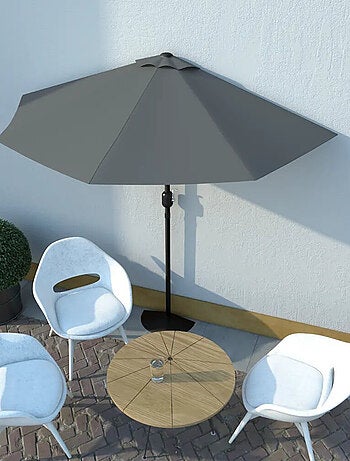 Parasol de balcon avec mât en aluminium