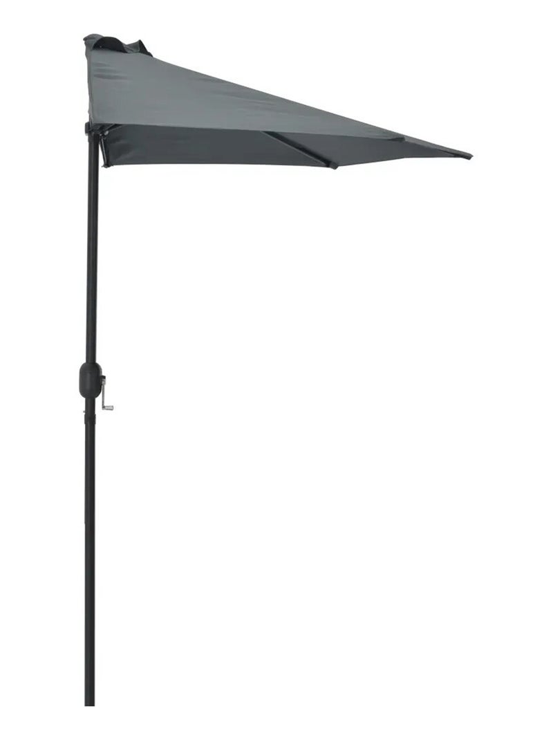 Parasol de balcon avec mât en aluminium gris anthracite - Kiabi