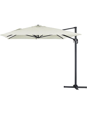 Parasol de jardin déporté en aluminium
